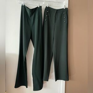 Windsor and forever 21 hunter green trousers